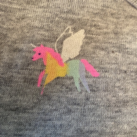 NWT girls size 4T grey dress with unicorns - Picture 6 of 6